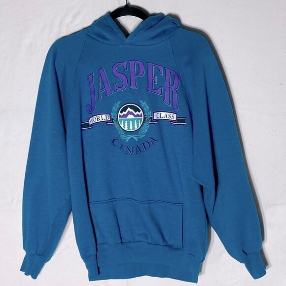 Vintage Turquoise Jasper World Class Hoodie  L - Picture 2 of 14